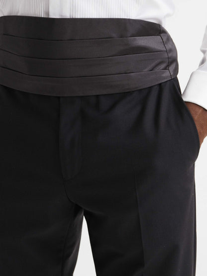 Reiss Silk Cummerbund in Black