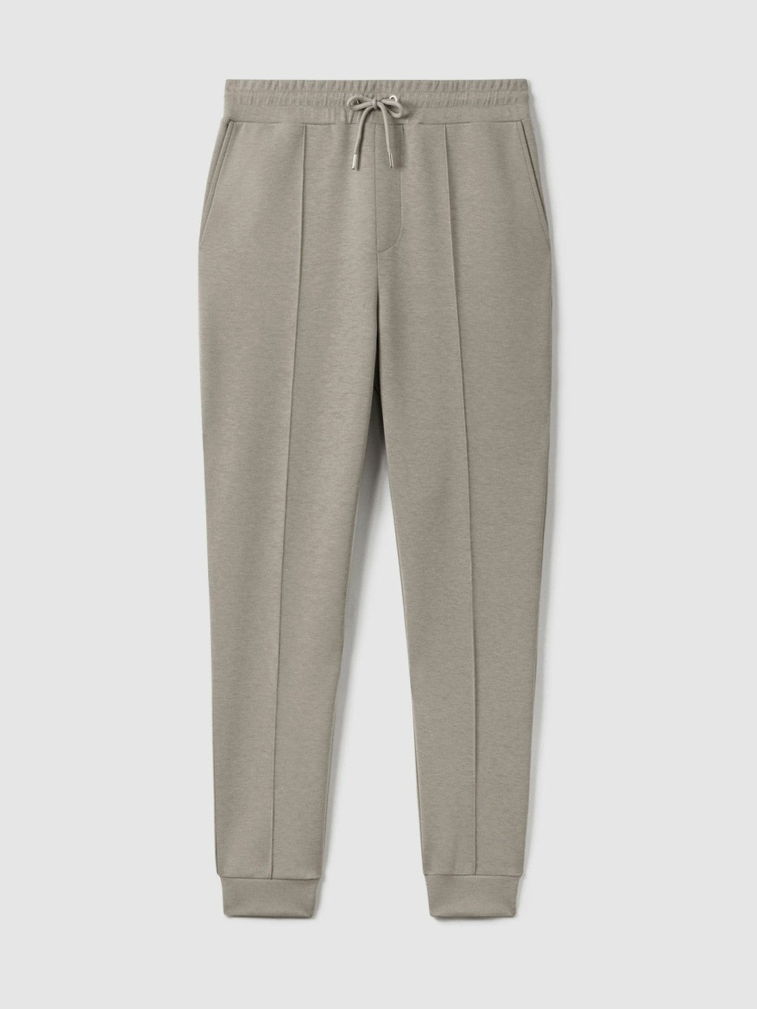 Reiss Drawstring Jersey Joggers in Taupe