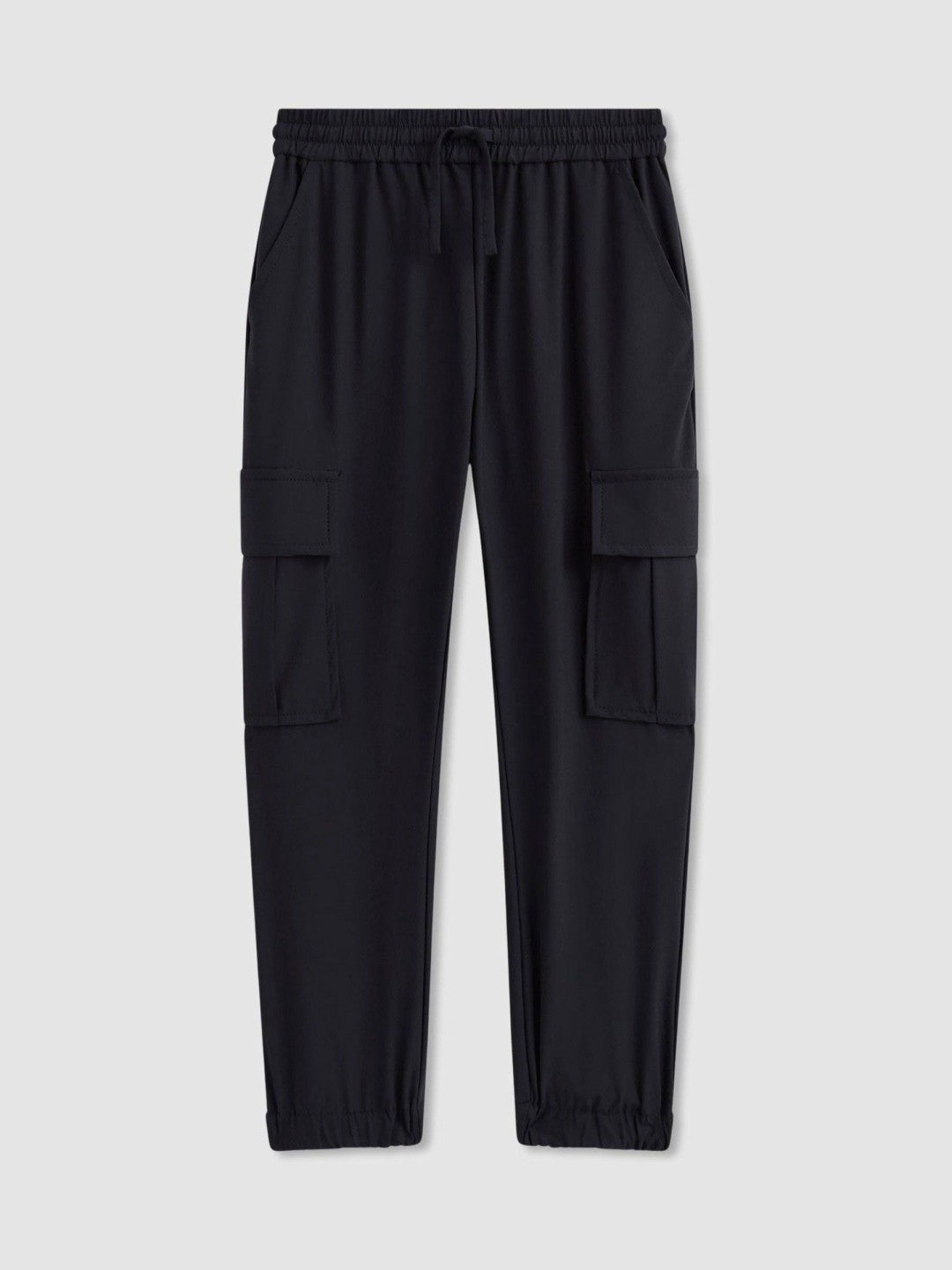 Reiss 9-14 yrs Technical Drawstring Cuffed Cargo Trousers in Navy