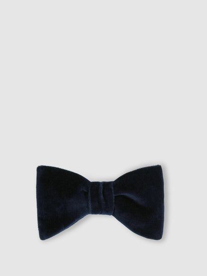 Reiss Velvet Bow Tie in Navy