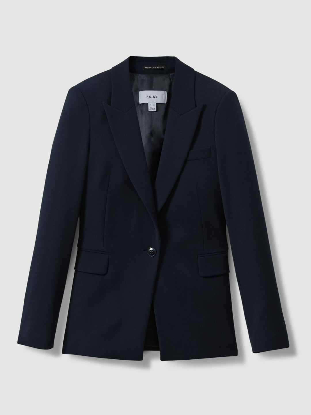 Reiss Tailored Single Breasted Suit Blazer in Navy