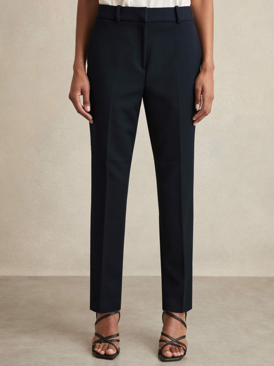 Reiss Petite Slim Fit Suit Trousers in Navy