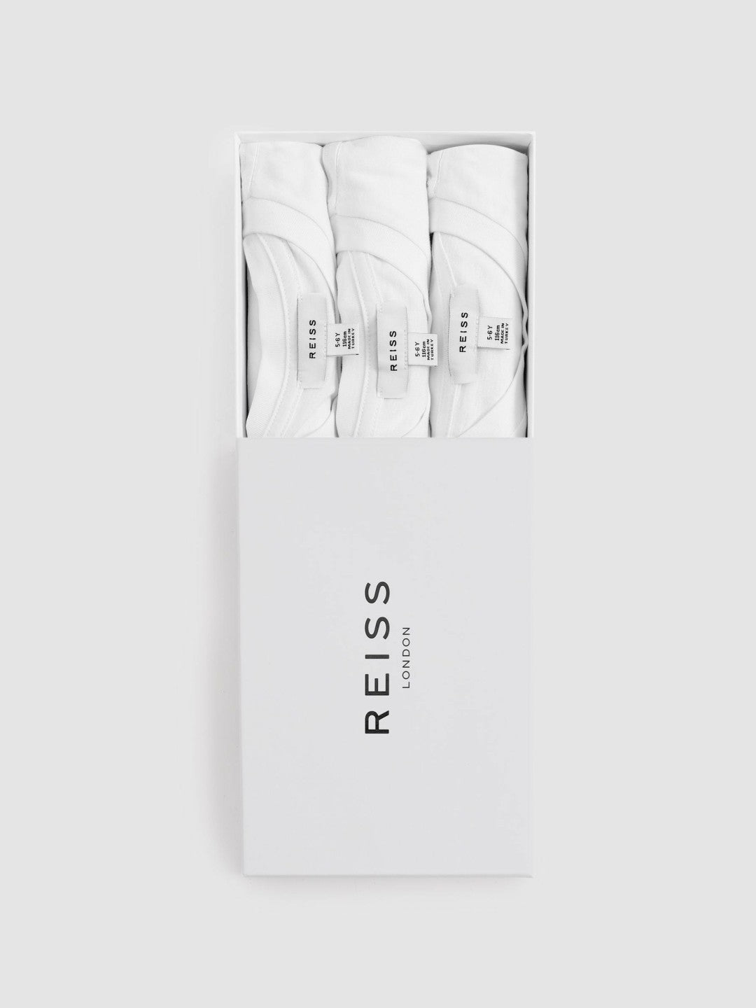 Reiss 9-13 yrs Three Pack Of Crew Neck T-Shirts in White