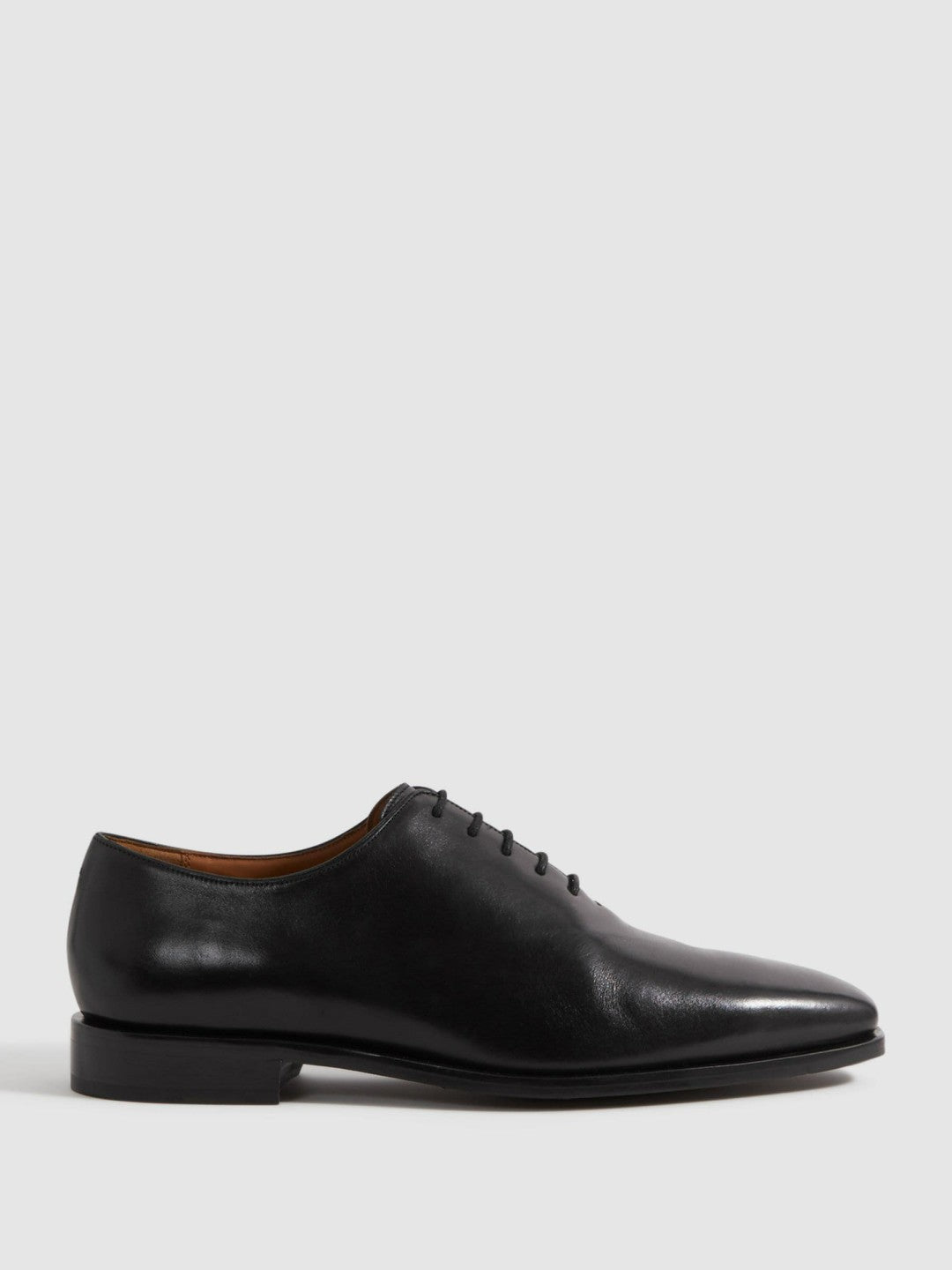 Reiss Leather Lace-Up Shoes in Black