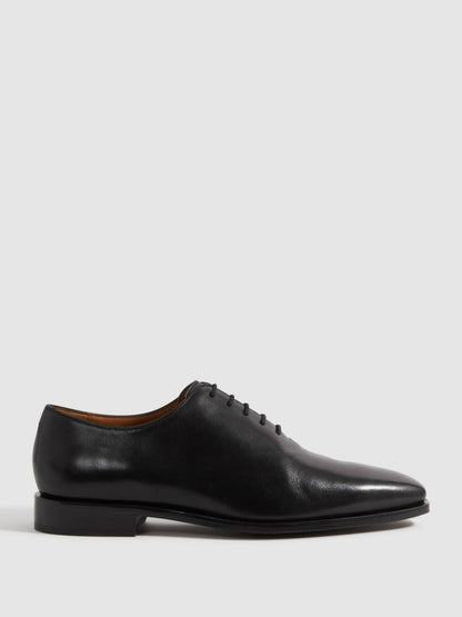 Reiss Leather Lace-Up Shoes in Black