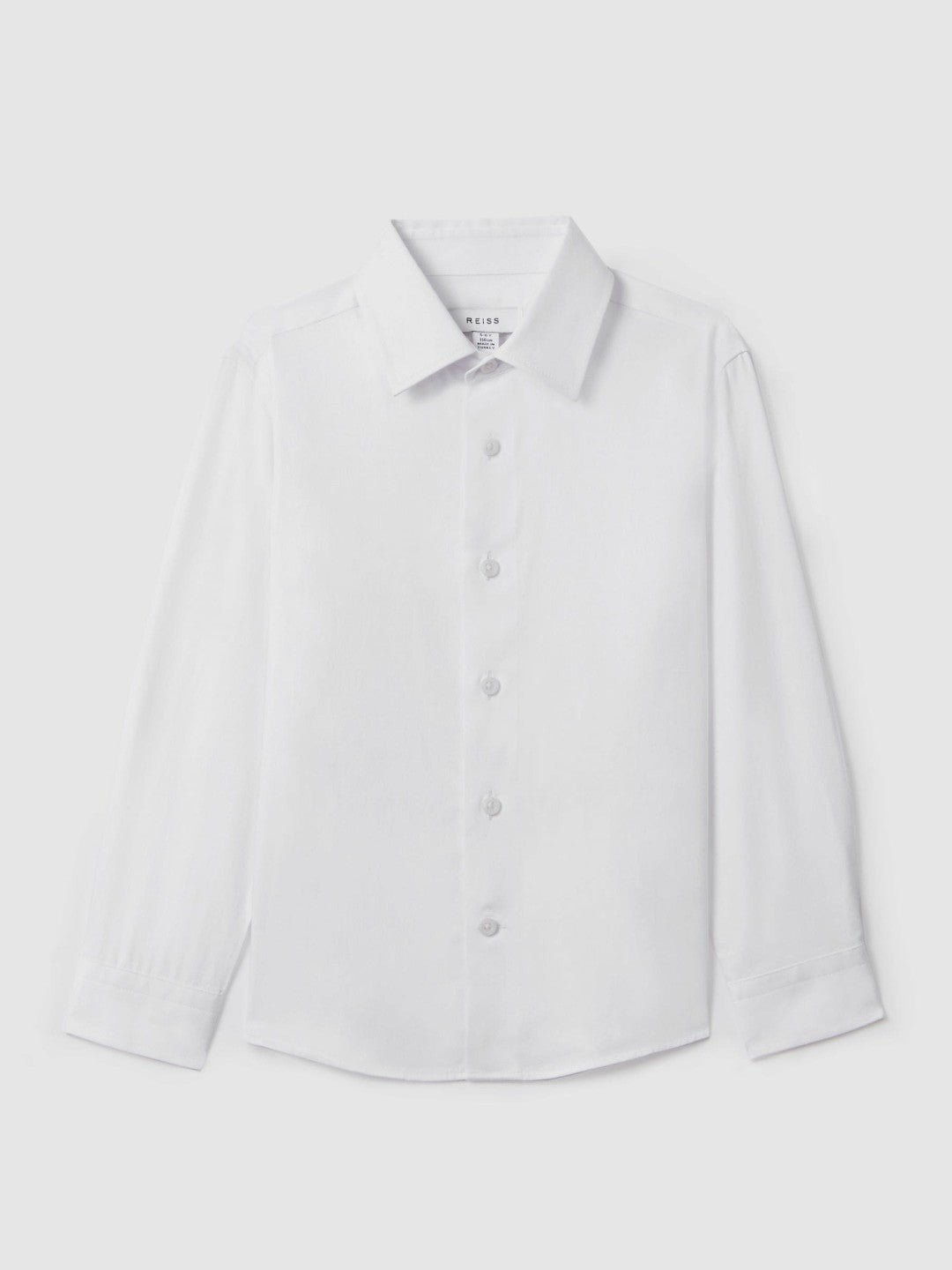 Reiss 3-9 yrs Slim Fit Cotton Shirt in White