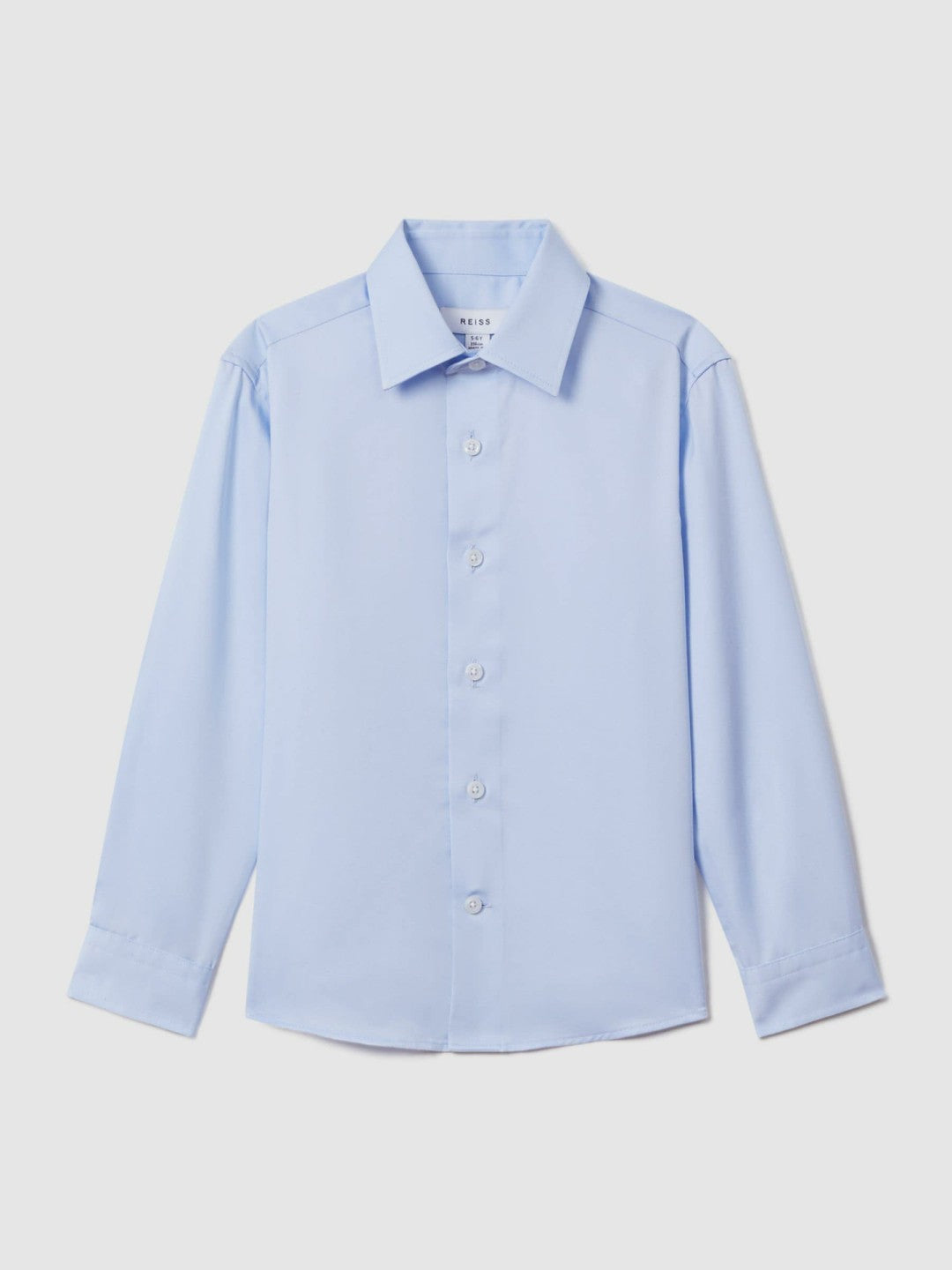 Reiss 3-9 yrs Slim Fit Cotton Shirt in Soft Blue