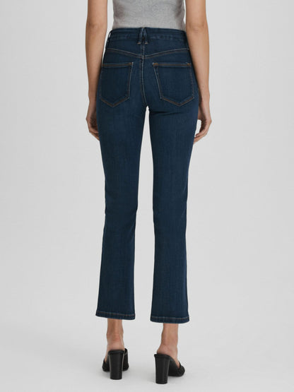 Reiss Good American Slim Fit Cropped Jeans in Blue