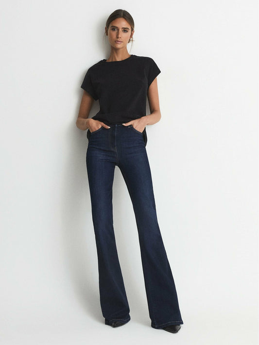 Reiss Cotton-jersey T-shirt in Black