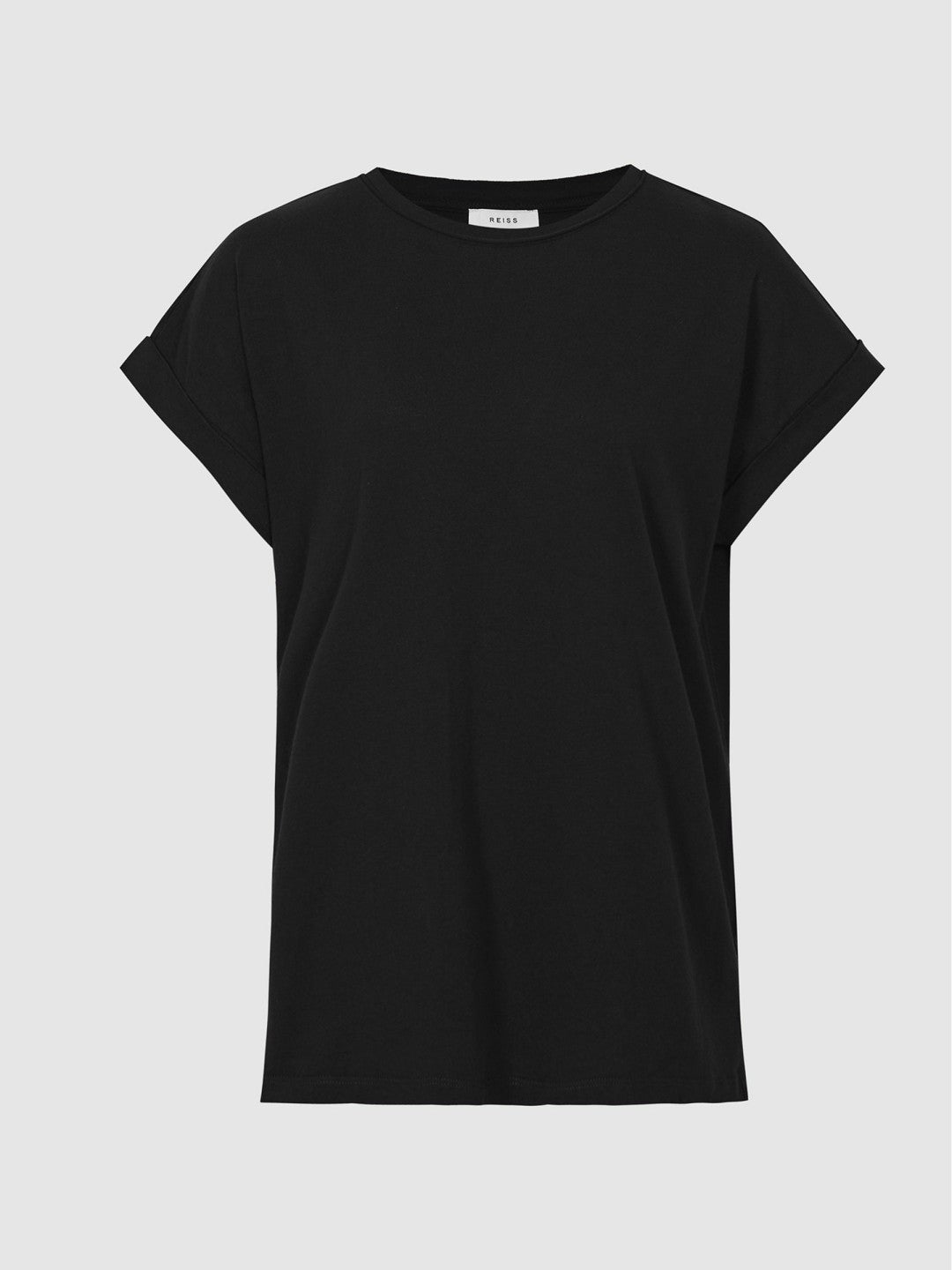 Reiss Cotton-jersey T-shirt in Black