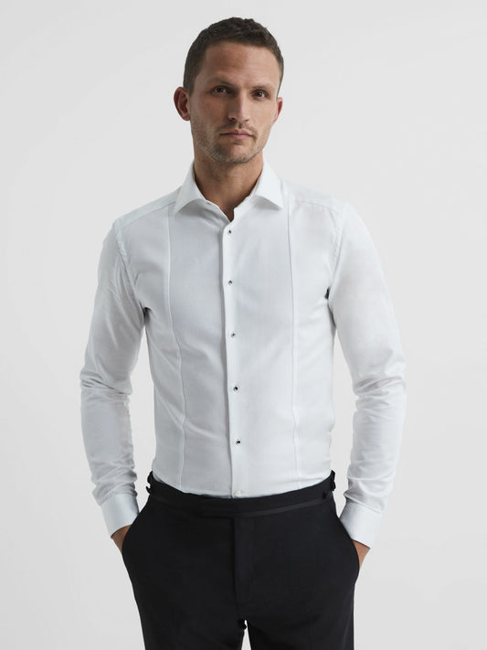 Reiss Slim Fit Dinner Shirt in White