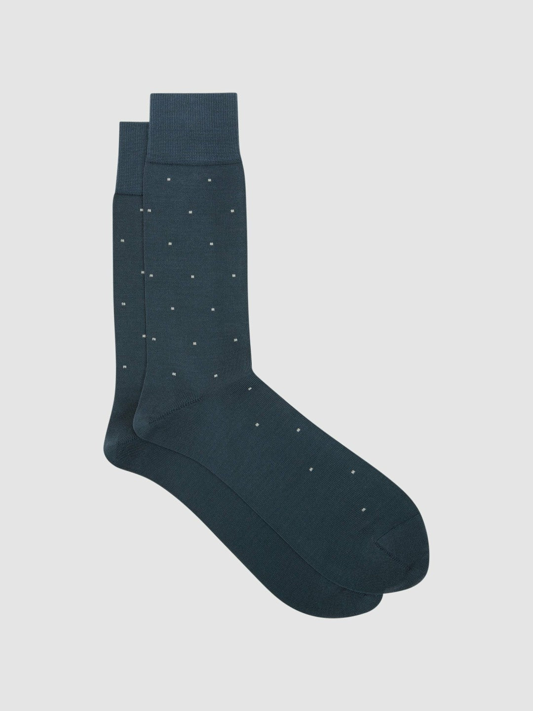 Reiss Polka Dot Socks in Airforce Blue