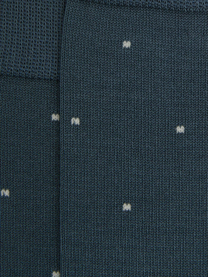 Reiss Polka Dot Socks in Airforce Blue