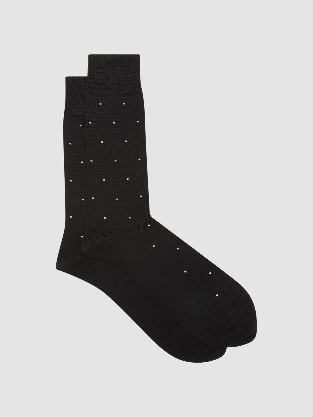 Reiss Polka Dot Socks in Black