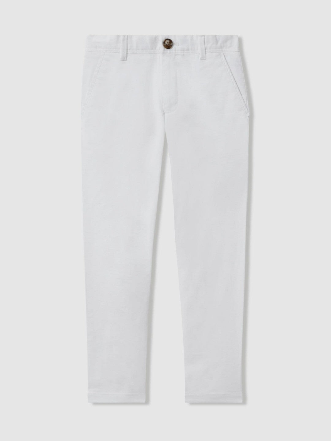 Reiss 3-9 yrs Slim Fit Casual Chinos in White