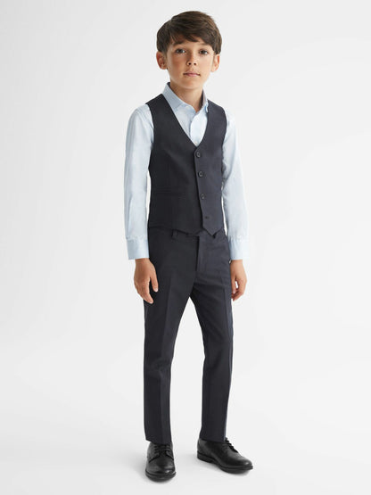 Reiss 4-9 yrs Modern Fit Waistcoat in Navy