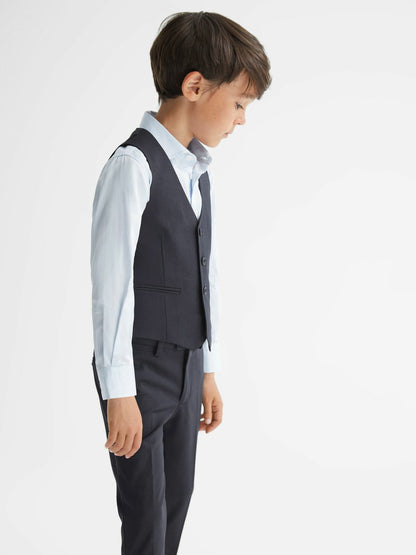 Reiss 4-9 yrs Modern Fit Waistcoat in Navy