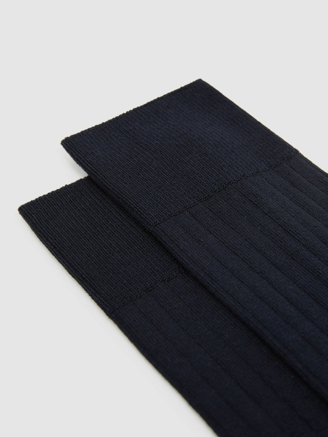 Reiss Ribbed Socks in Navy