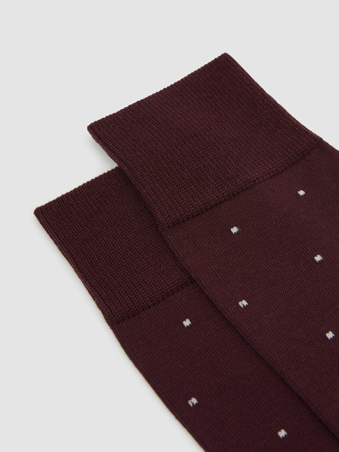 Reiss Polka Dot Socks in Bordeaux