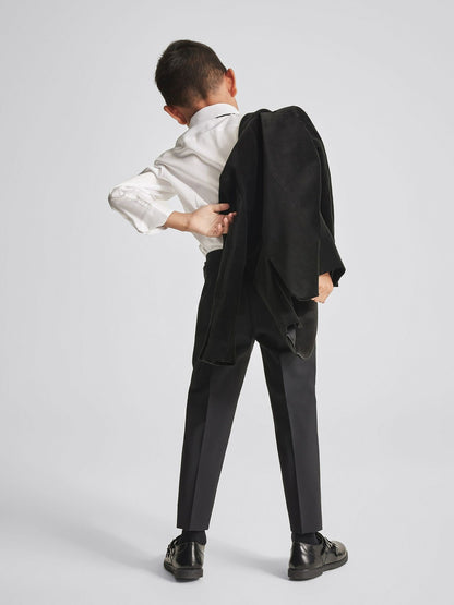 Reiss 4-9 yrs Single Breasted Velvet Blazer in Black