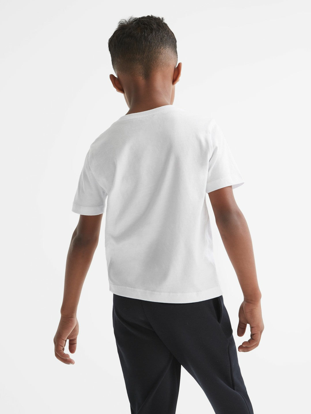 Reiss 9-13 yrs Crew Neck T-Shirt in White
