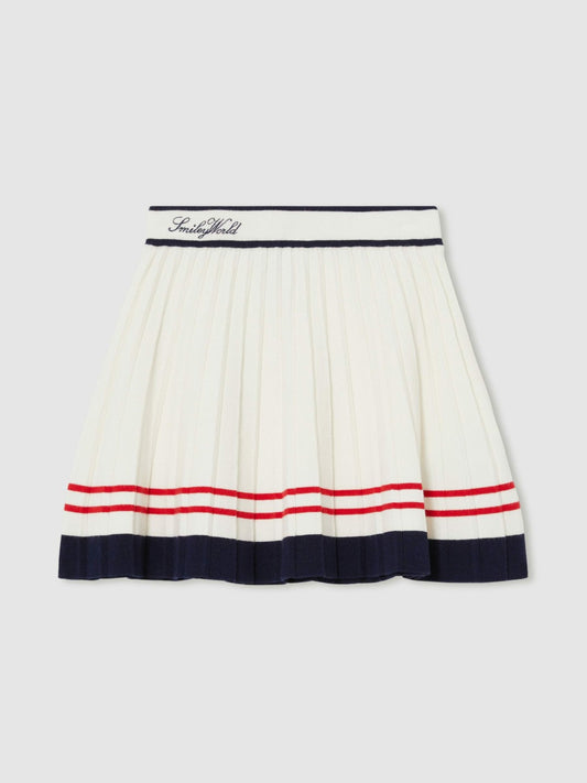 Reiss 13-14 yrs SmileyWorld Tennis Skirt in Off White
