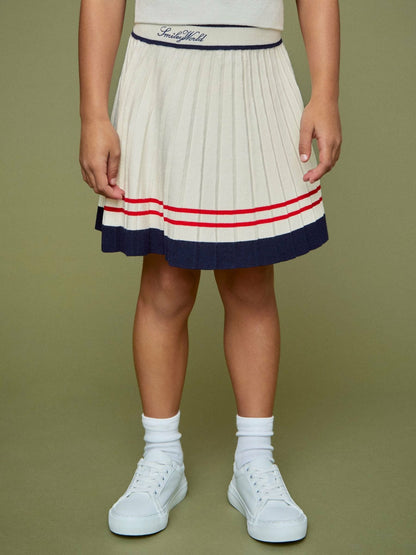 Reiss 13-14 yrs SmileyWorld Tennis Skirt in Off White