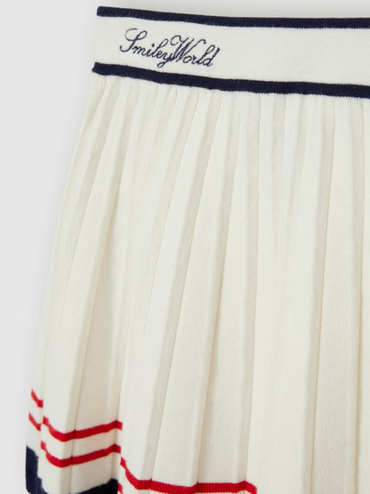 Reiss 13-14 yrs SmileyWorld Tennis Skirt in Off White