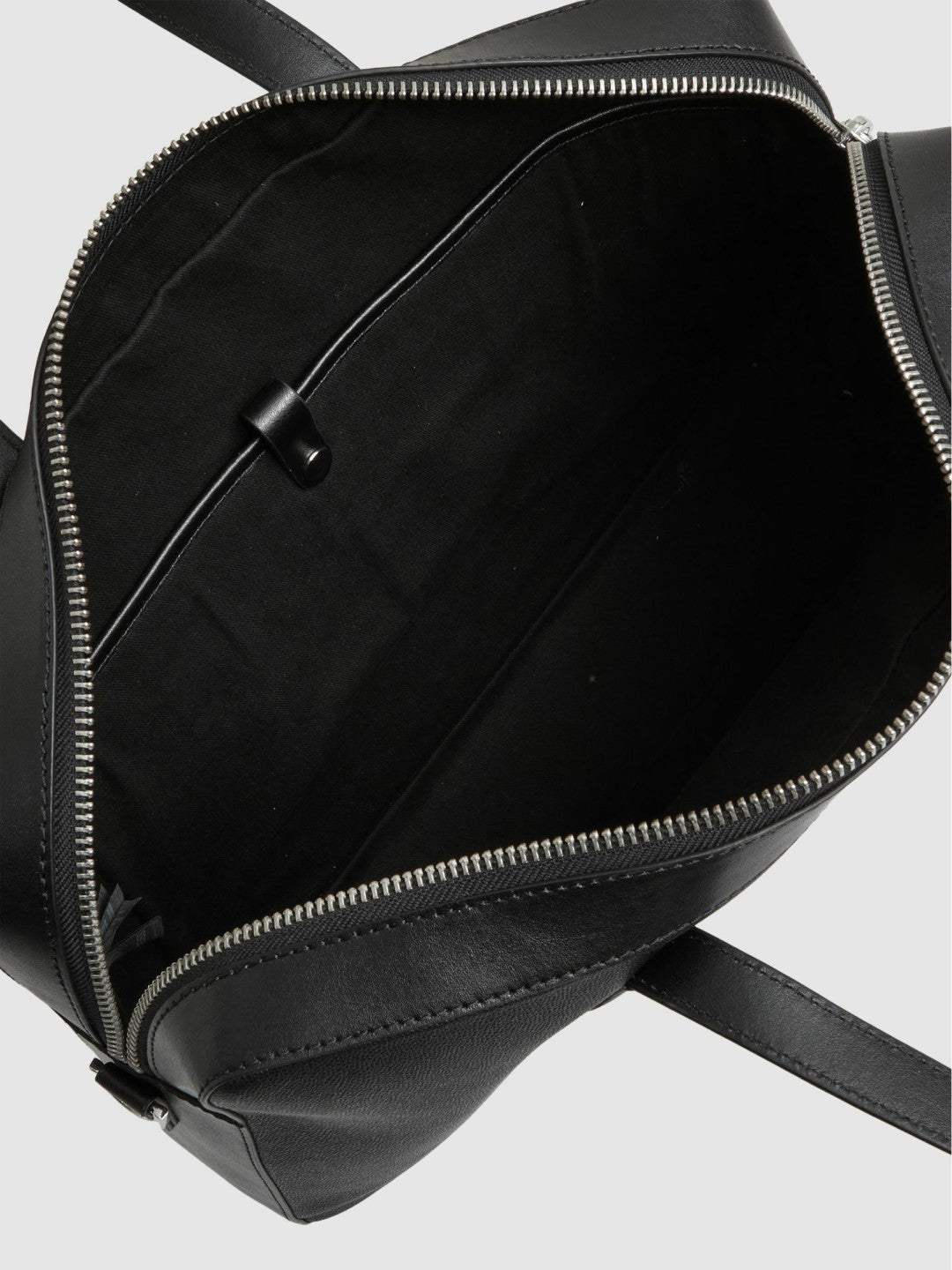 Reiss Micro-Grain Leather Briefcase in Black
