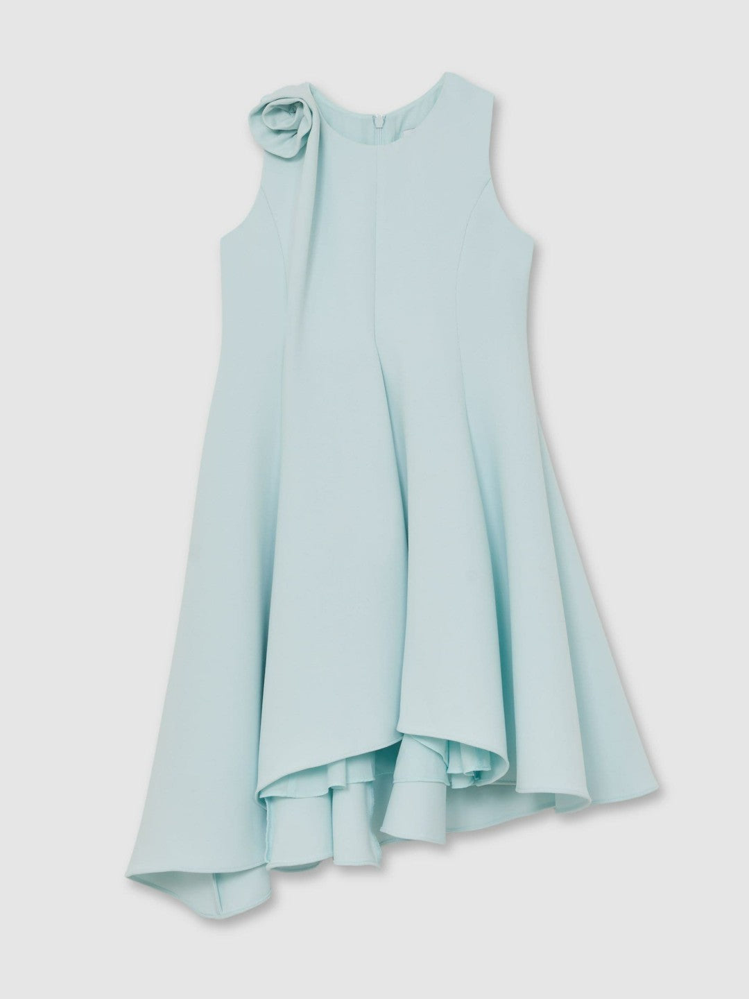 Reiss 4-9 yrs Flower-Detail Fit-And-Flare Dress in Blue