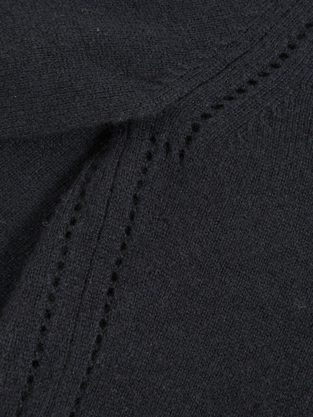 Reiss 9-13 yrs Wool-Blend Open-Stitch Jumper with Cashmere in Navy