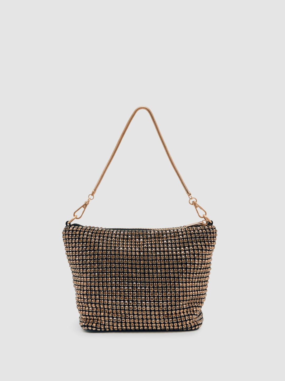 Reiss Crystal Bracelet Pouch Bag in Gold