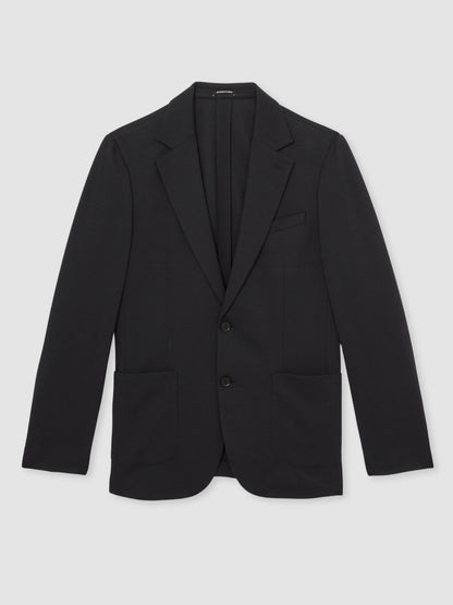 Reiss Slim-Fit Single-Breasted Jersey Suit Blazer in Navy