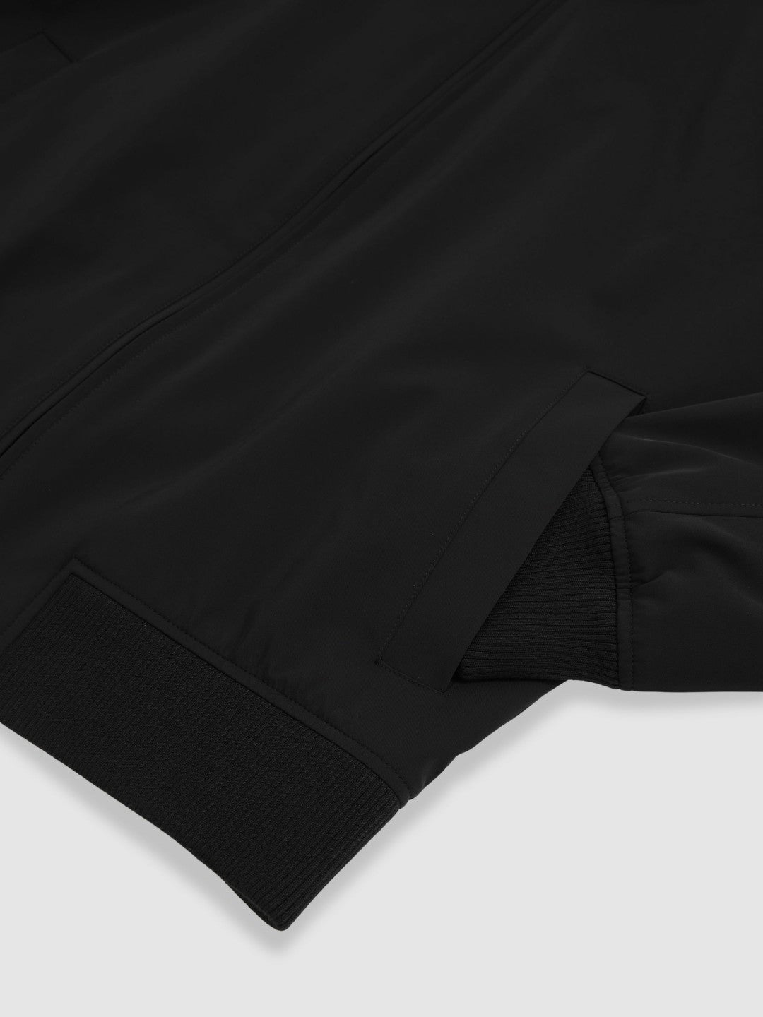 Reiss Funnel-Neck Technical Jacket in Black
