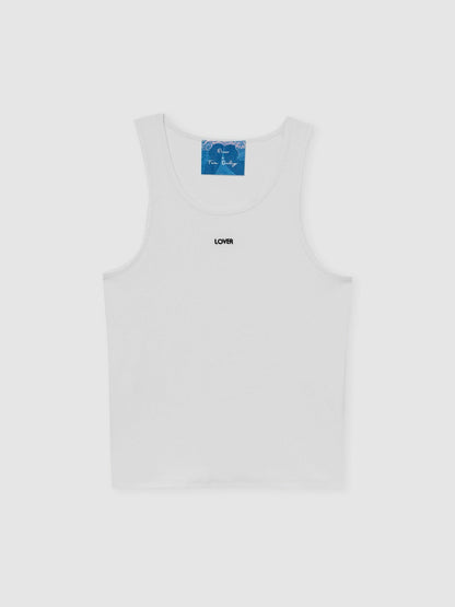 Reiss | Tom Daley Cotton Lover Vest with Stretch in White