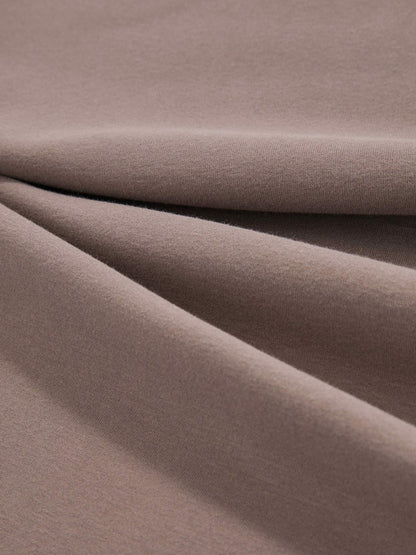 Reiss Stretch-Cotton Crew-Neck T-Shirt in Taupe Brown