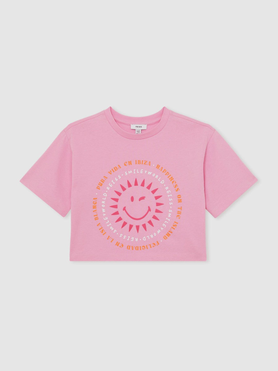Reiss 13-14 yrs SmileyWorld | Sun-Print T-Shirt in Pink