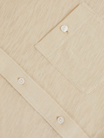 Reiss Paige Carillo Short Sleeve Shirt in Cream