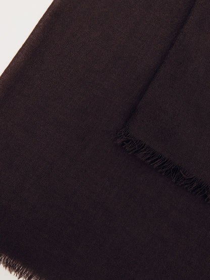 Reiss Wool-Cashmere Lightweight Scarf in Burgundy