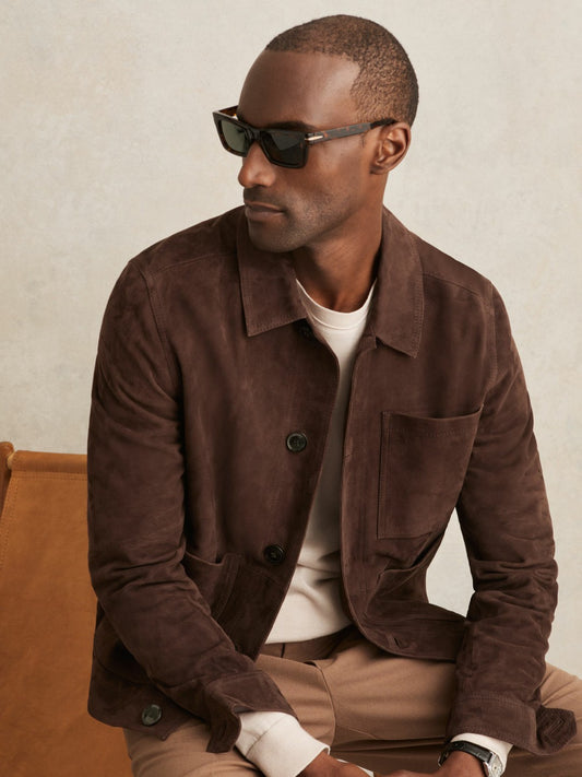 Reiss Jacket in Chocolate Brown