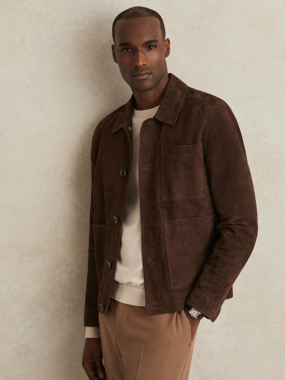 Reiss Jacket in Chocolate Brown