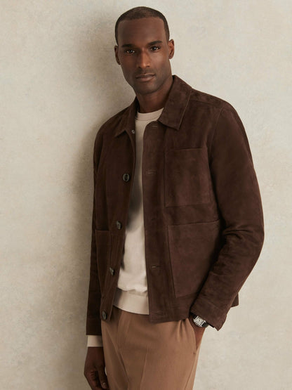 Reiss Jacket in Chocolate Brown