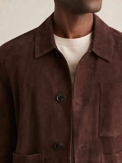 Reiss Jacket in Chocolate Brown