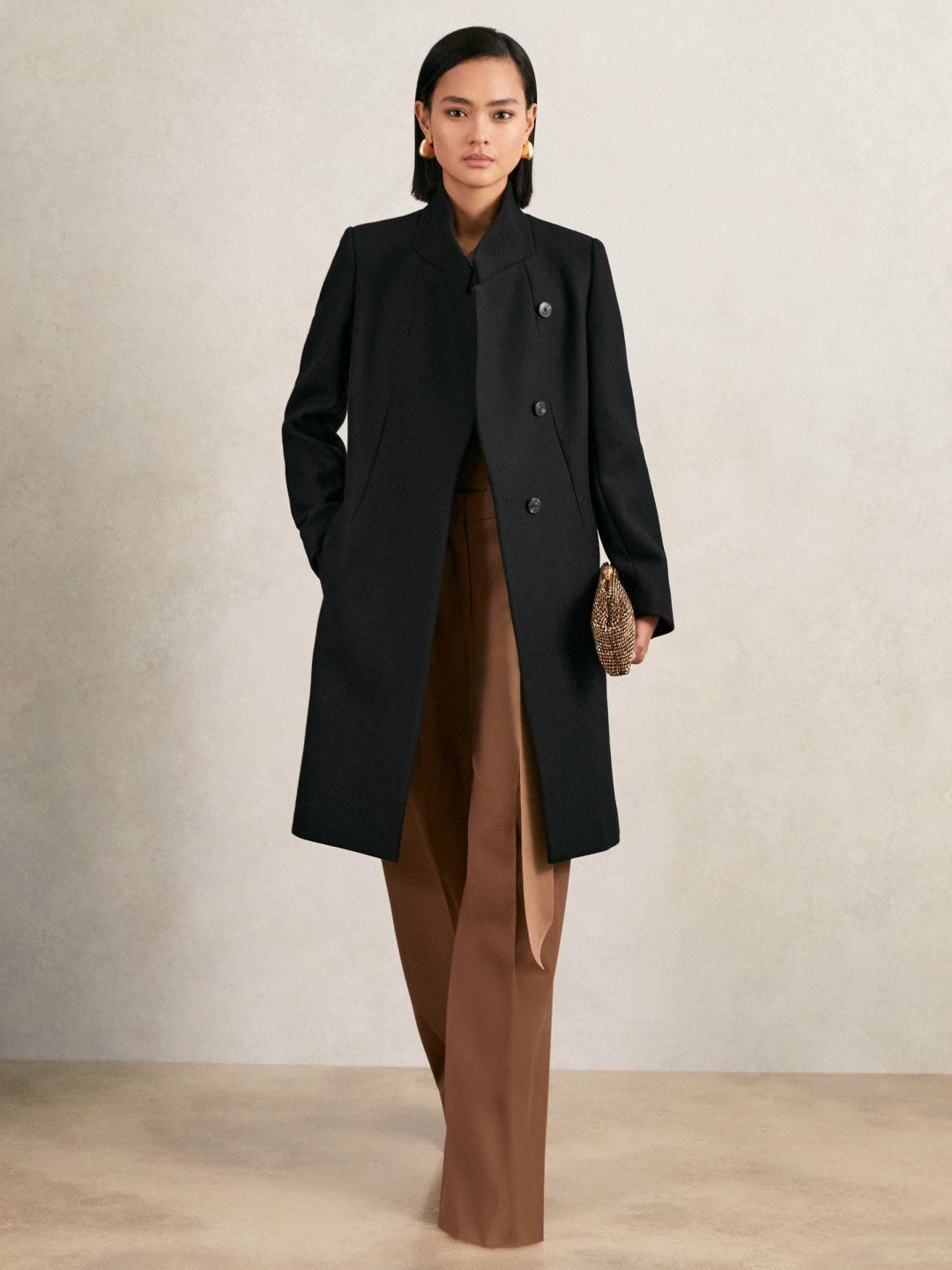 Reiss Coat in Black