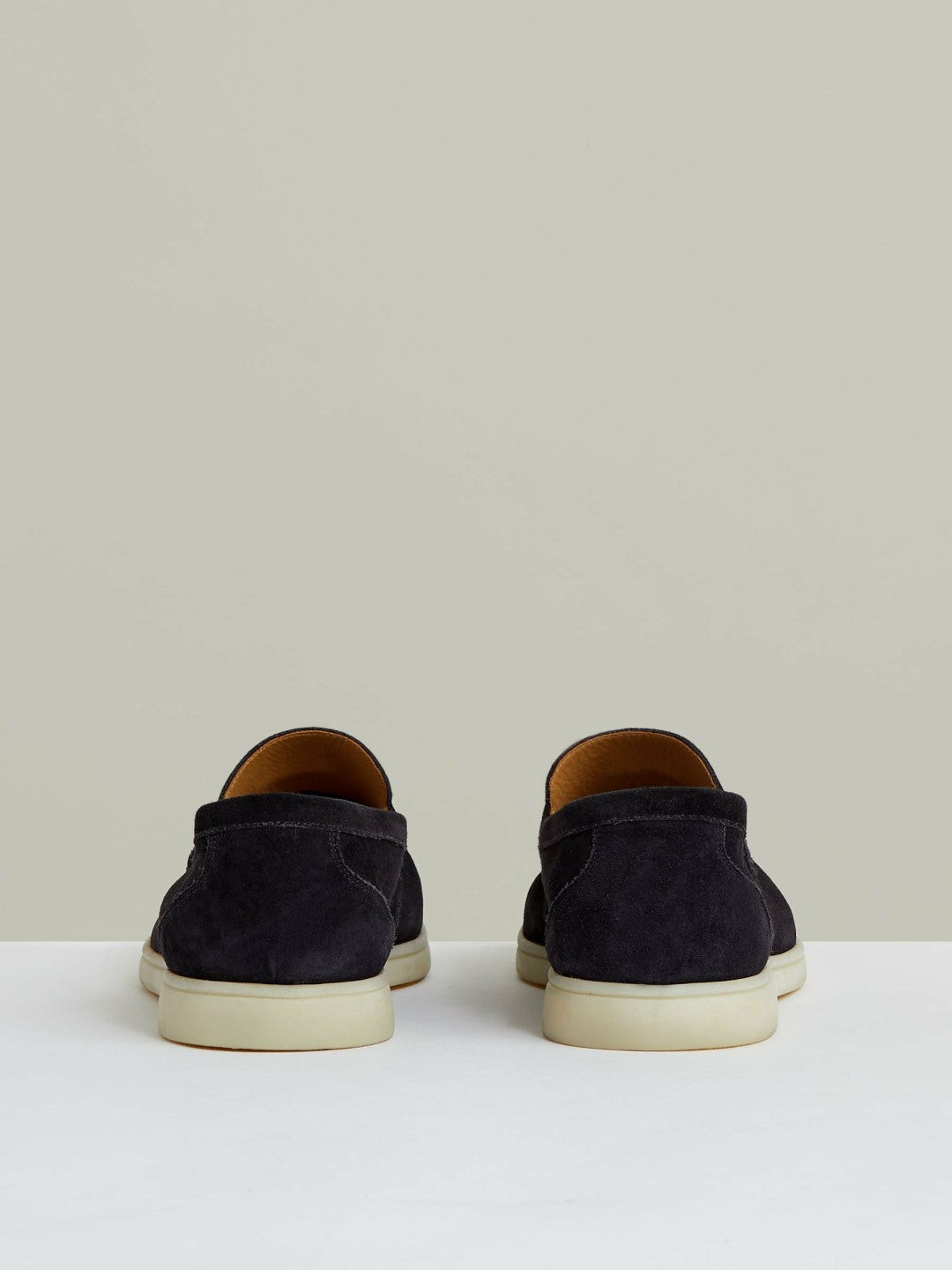 Reiss Suede Slip-On Loafers in Navy