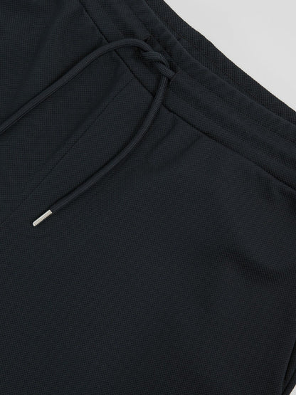 Reiss Textured Drawstring Shorts in Navy