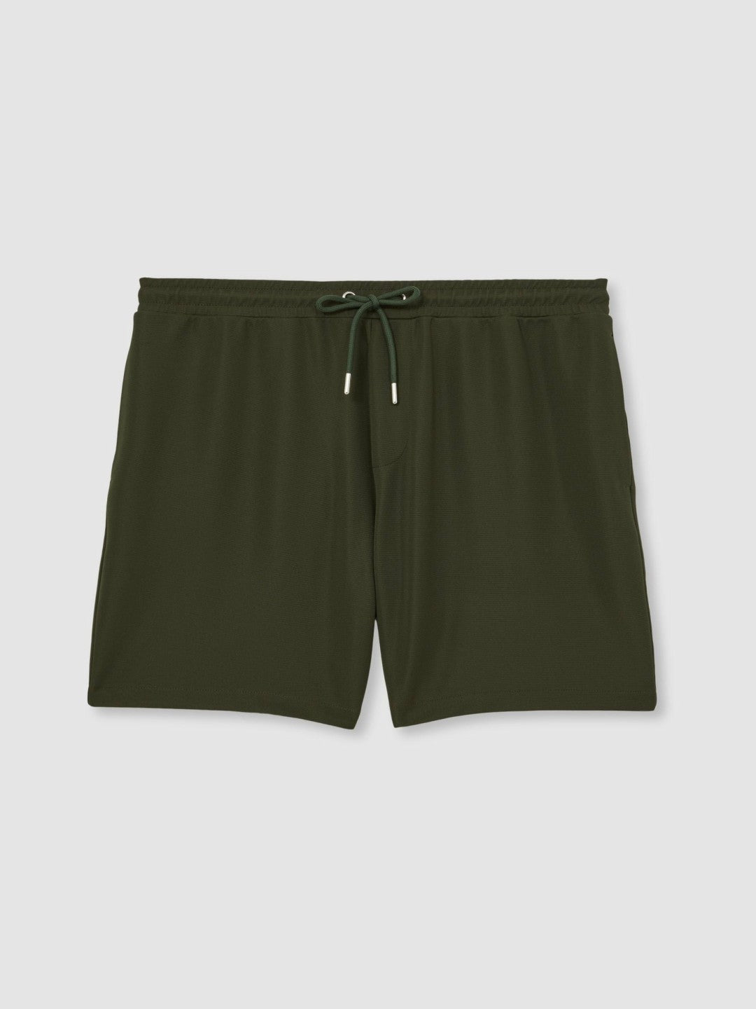 Reiss Textured Drawstring Shorts in Green