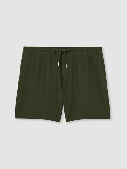 Reiss Textured Drawstring Shorts in Green
