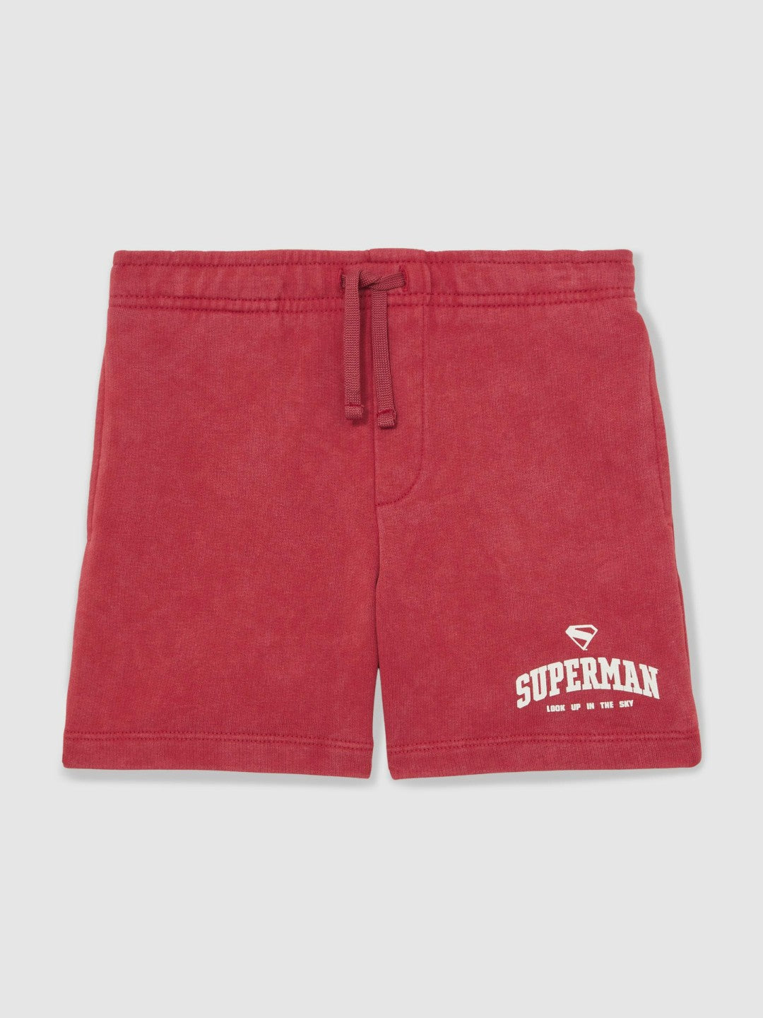 Reiss 13-14 yrs Superman Cotton Logo Shorts in Red
