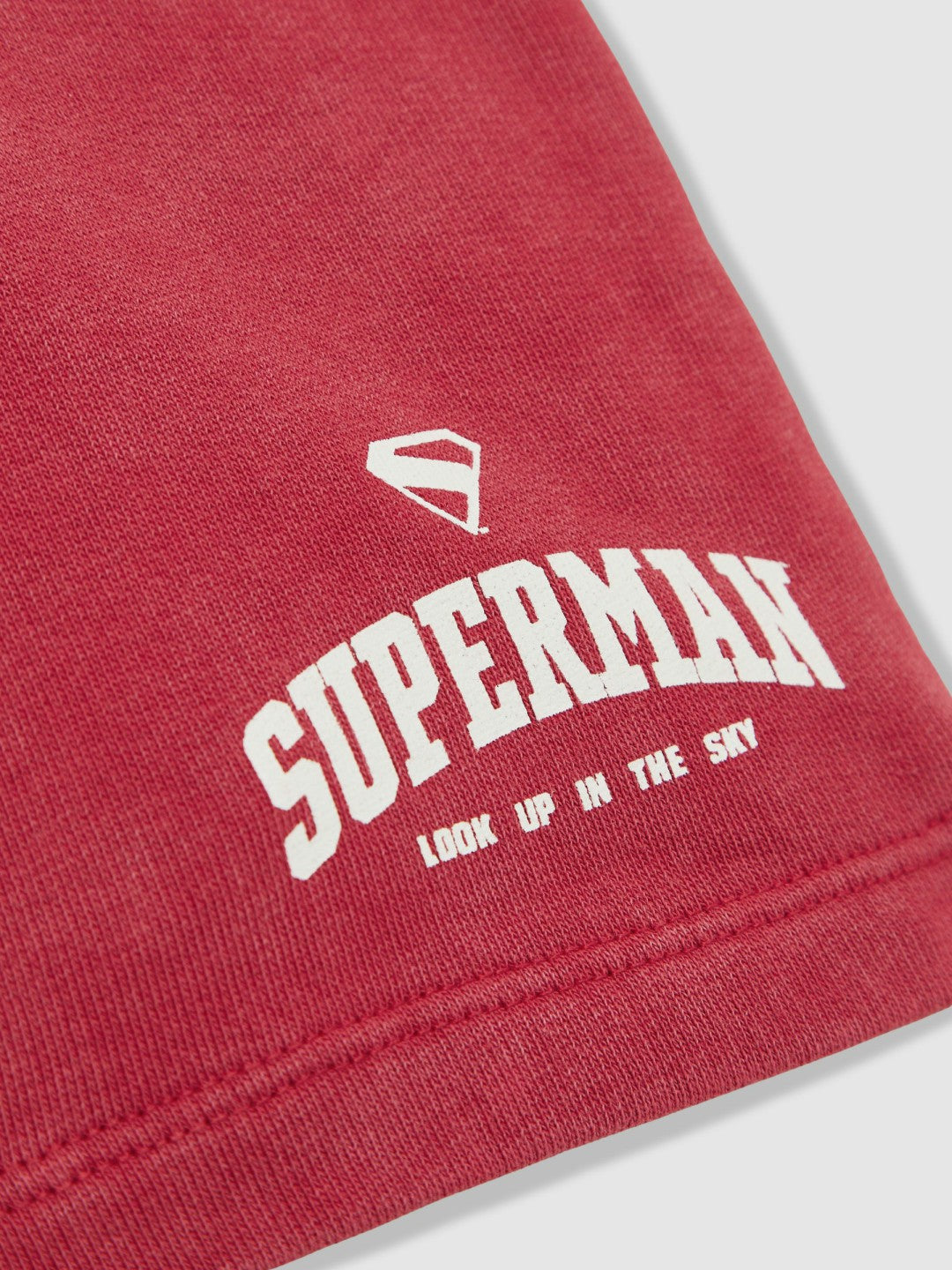 Reiss 13-14 yrs Superman Cotton Logo Shorts in Red